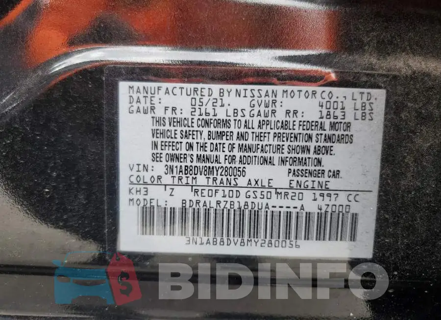3N1AB8DV8MY280056 Photo# 12