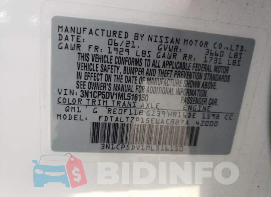 3N1CP5DV1ML516150 Photo# 12