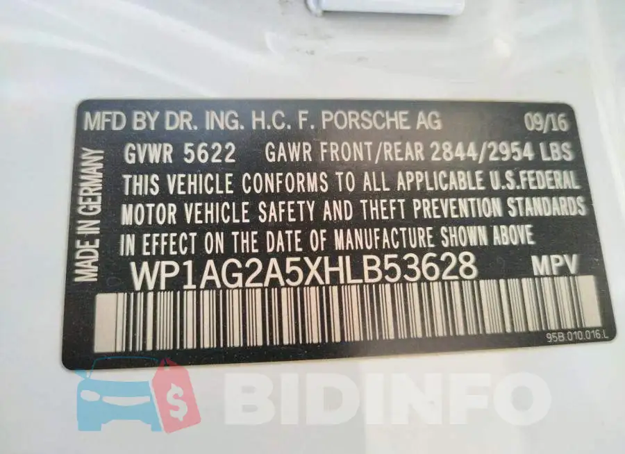 WP1AG2A5XHLB53628 Photo# 10