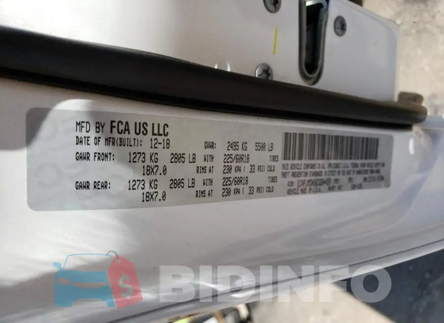 1C4PJMDX6KD364459 Photo# 13