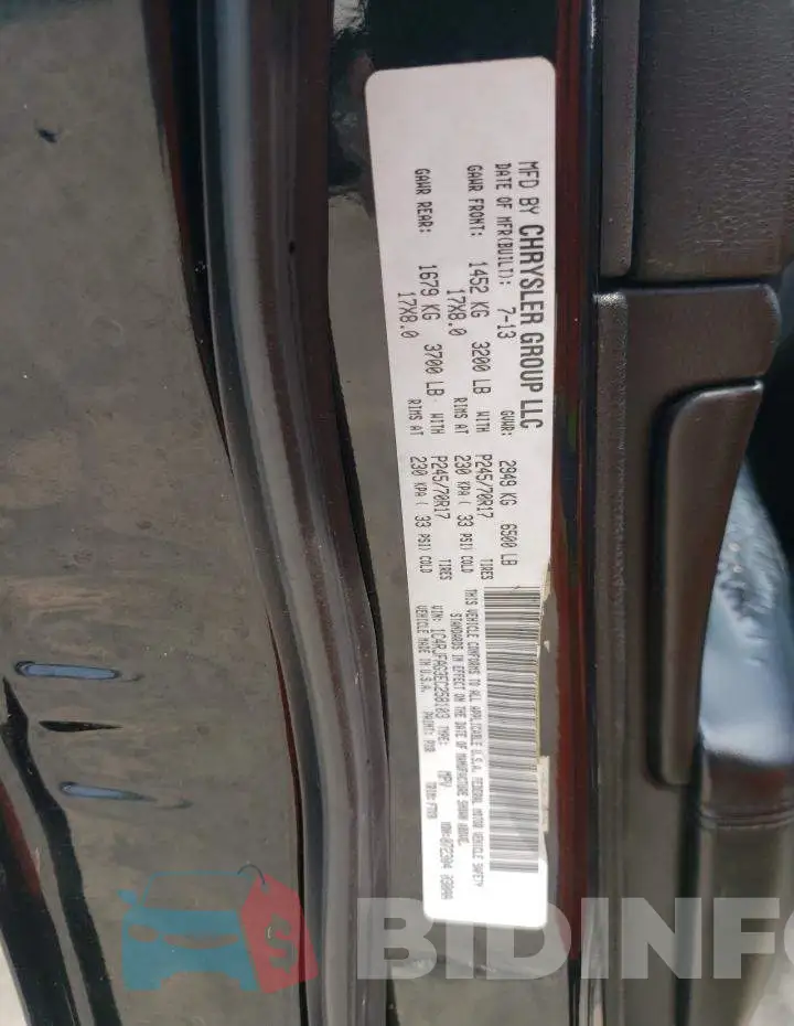 1C4RJFAG3EC258103 Photo# 13