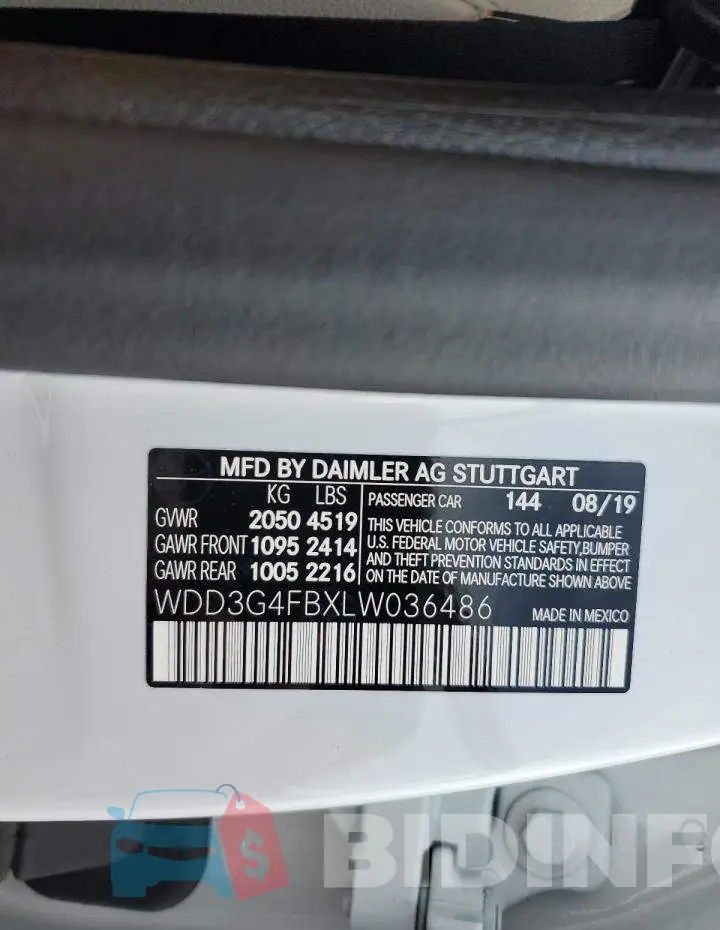WDD3G4FBXLW036486 Photo# 12