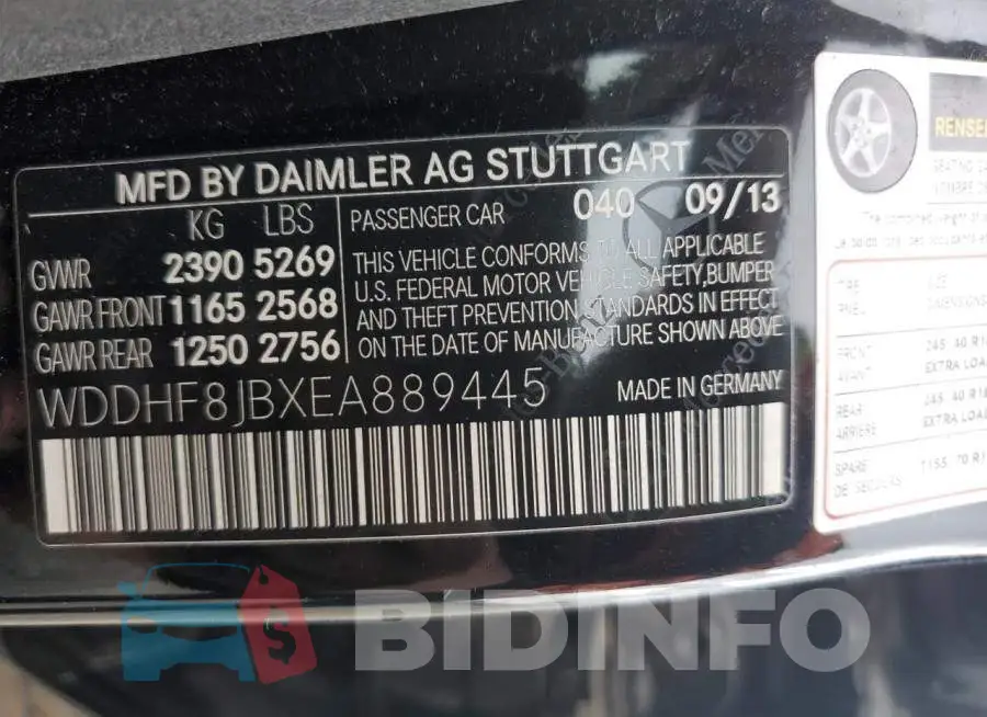 WDDHF8JBXEA889445 Photo# 13