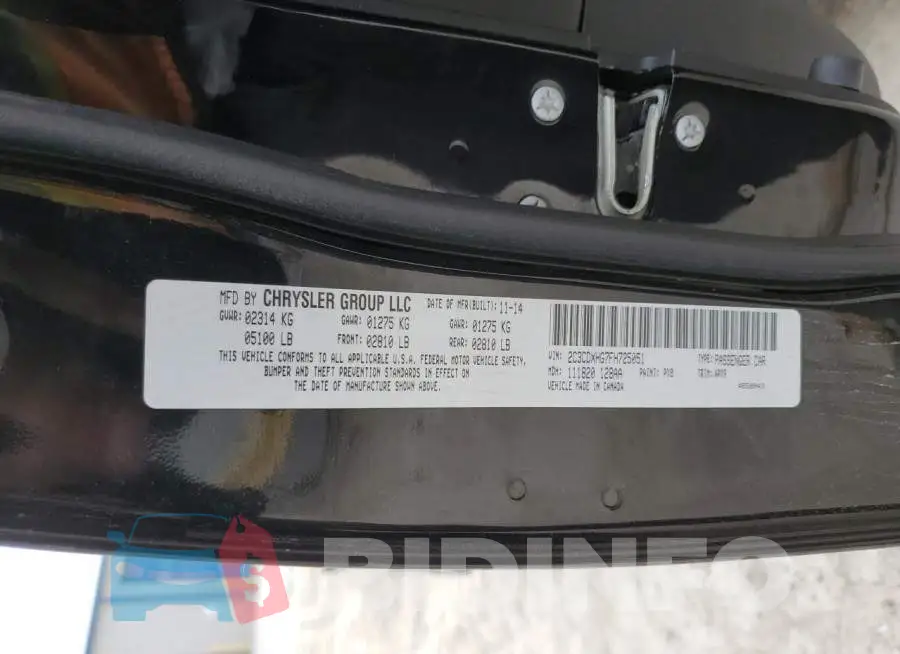 2C3CDXHG7FH725051 Photo# 12