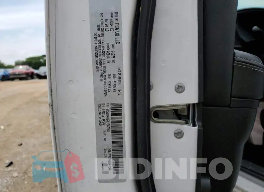 2C3CDXHG7KH666061 Photo# 12