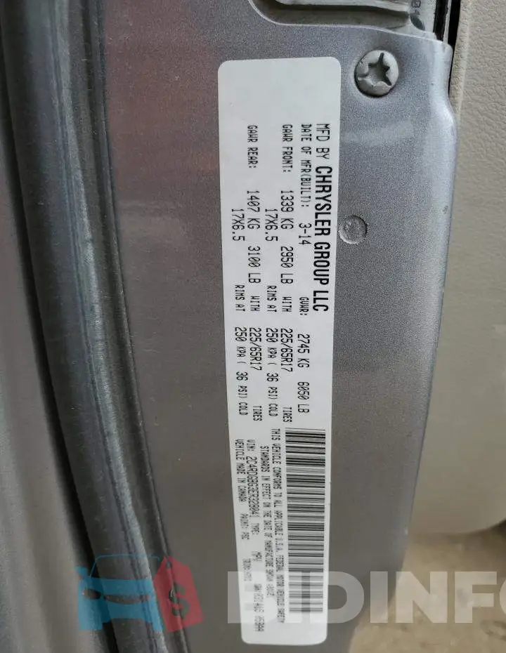 2C4RDGBG3ER328041 Photo# 13