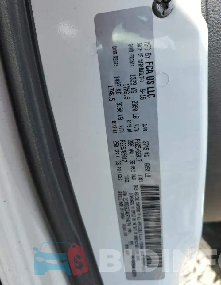 2C4RDGEG4KR764274 Photo# 13