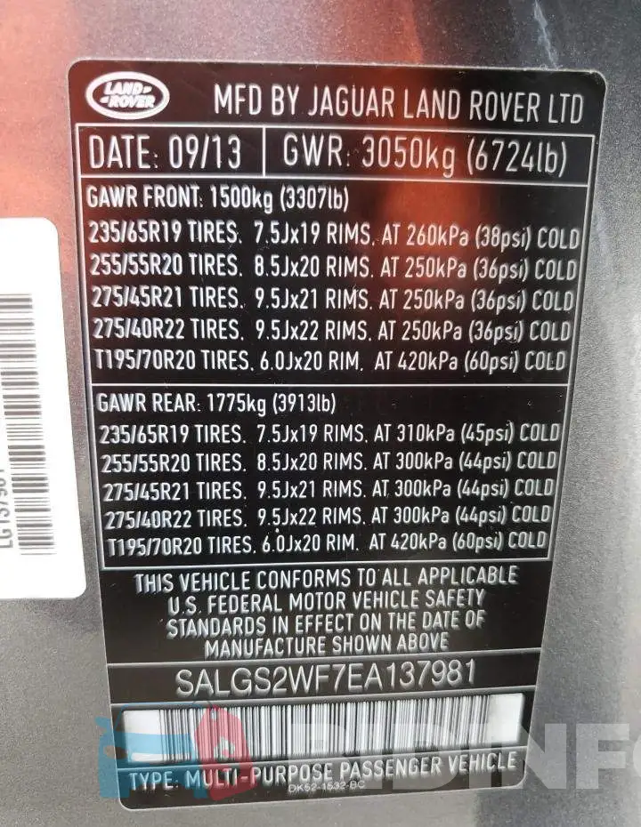 SALGS2WF7EA137981 Photo# 13