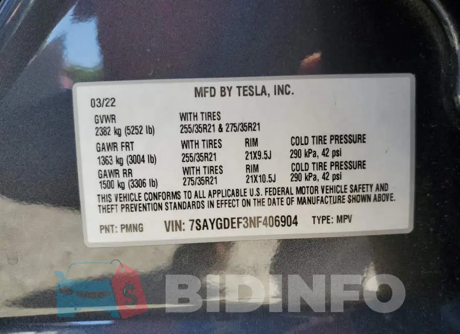 7SAYGDEF3NF406904 Photo# 12