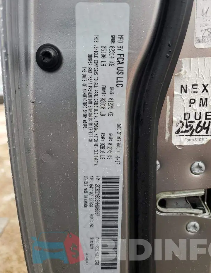 2C3CCABG3HH608207 Photo# 12