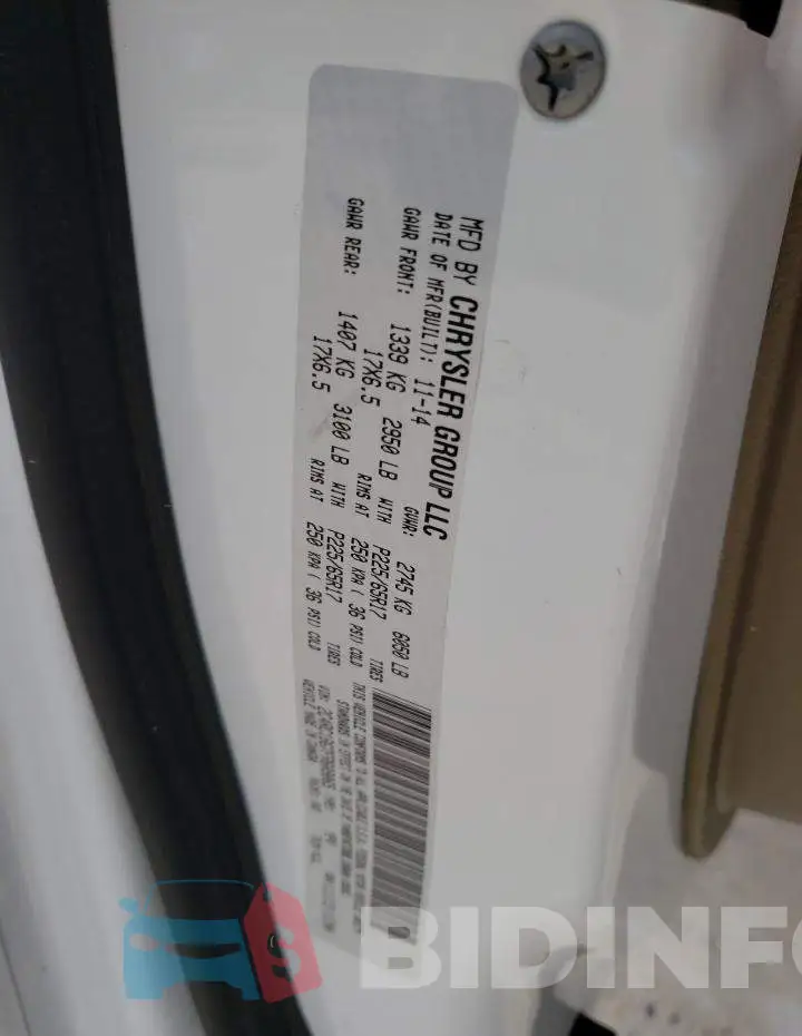 2C4RC1BG7FR609065 Photo# 14