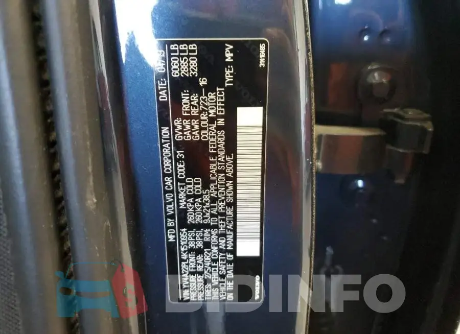 YV4A22PL4K1510954 Photo# 13