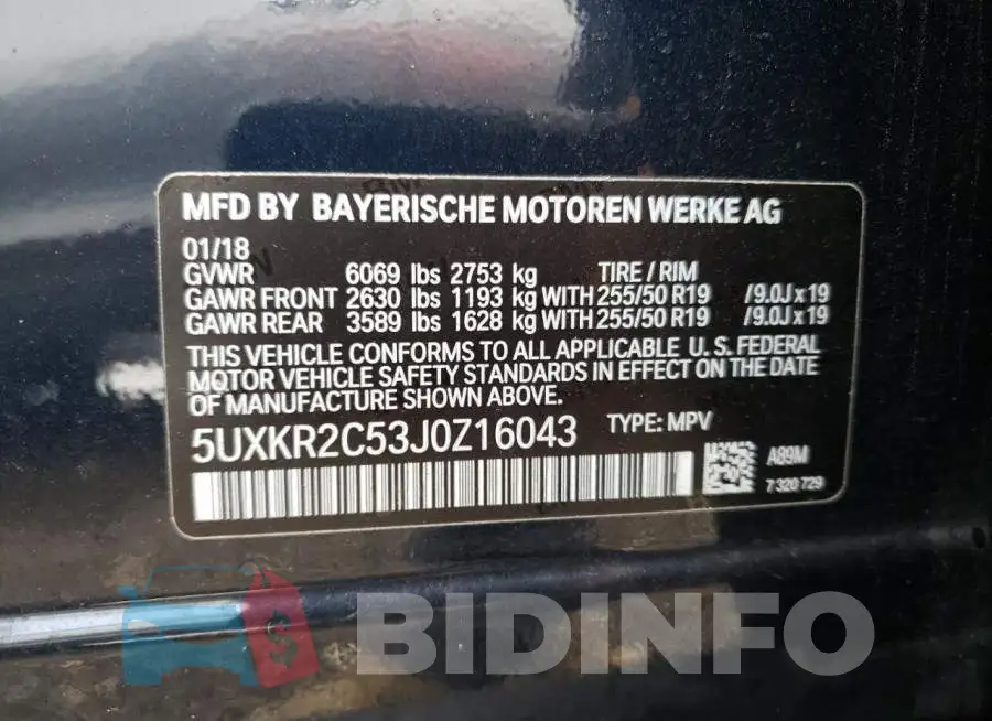 5UXKR2C53J0Z16043 Photo# 13