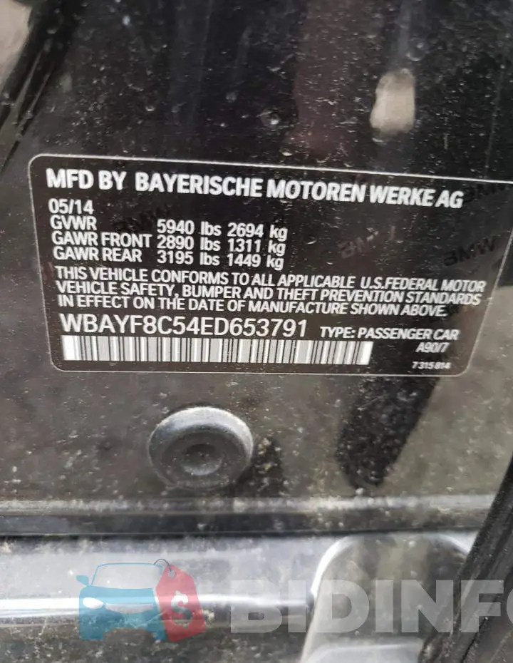 WBAYF8C54ED653791 Photo# 13