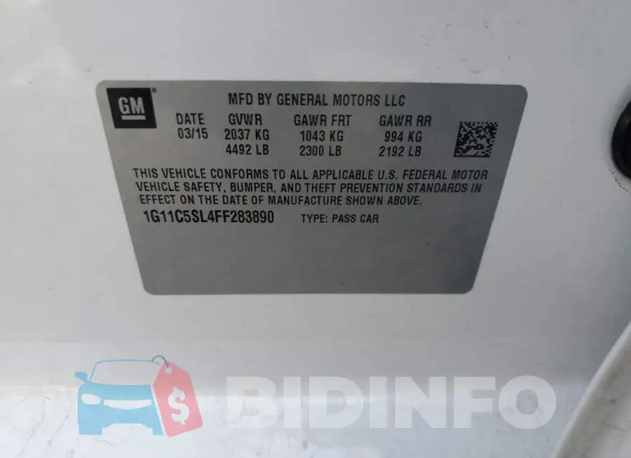1G11C5SL4FF283890 Photo# 12