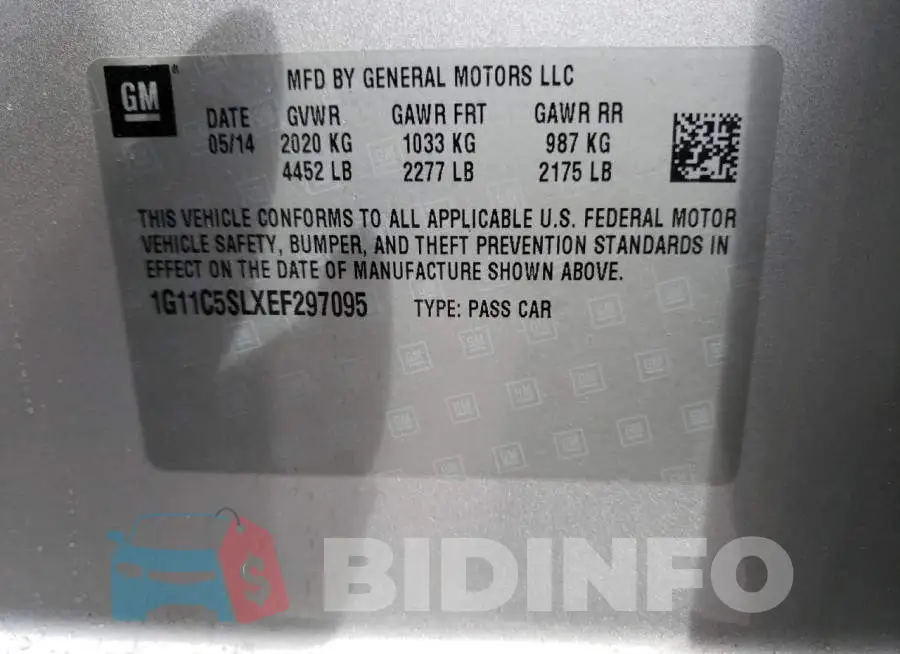 1G11C5SLXEF297095 Photo# 12