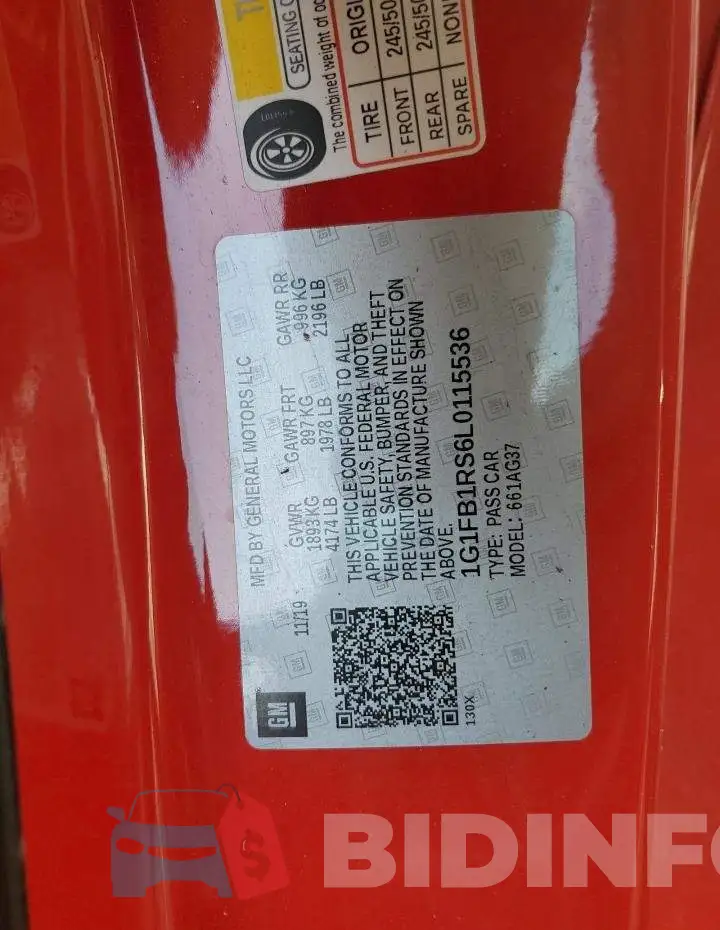 1G1FB1RS6L0115536 Photo# 10