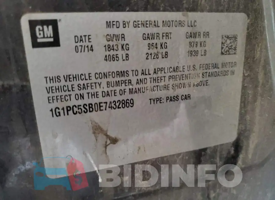 1G1PC5SB0E7432869 Photo# 12