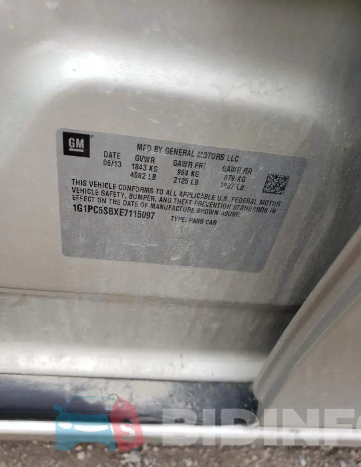 1G1PC5SBXE7115097 Photo# 12