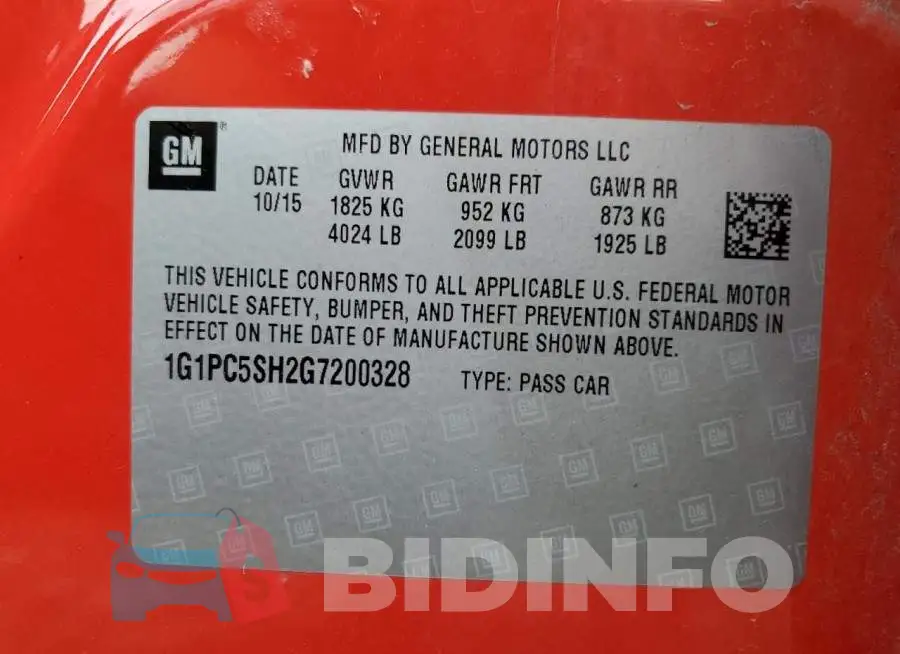 1G1PC5SH2G7200328 Photo# 10