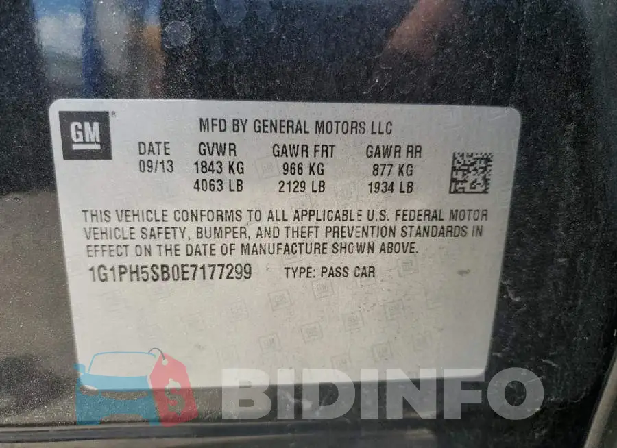 1G1PH5SB0E7177299 Photo# 12