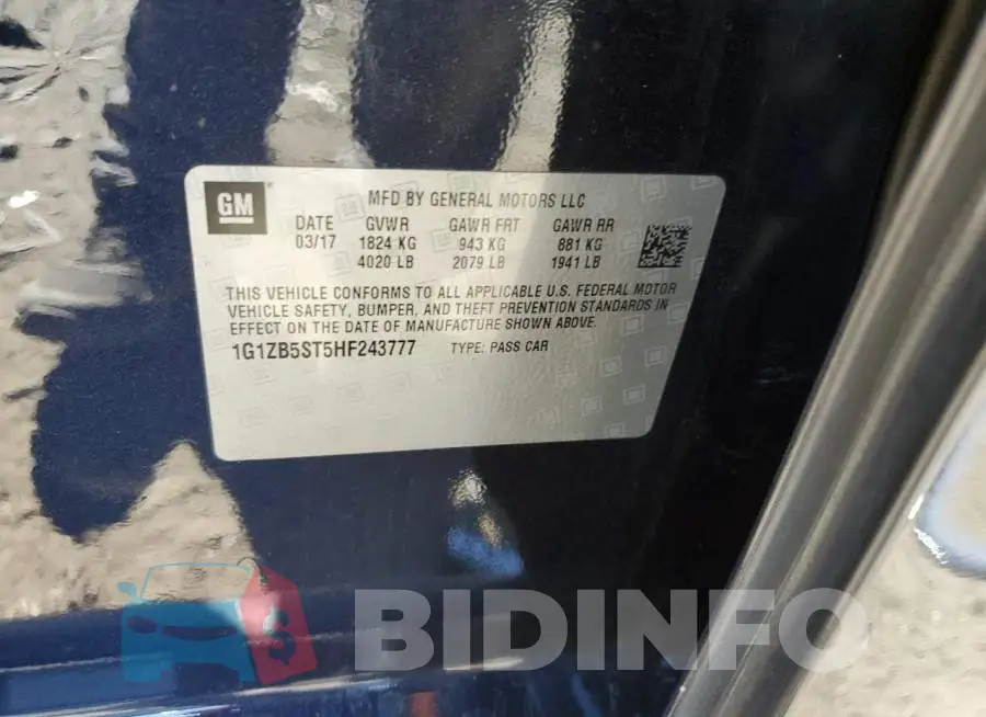 1G1ZB5ST5HF243777 Photo# 12