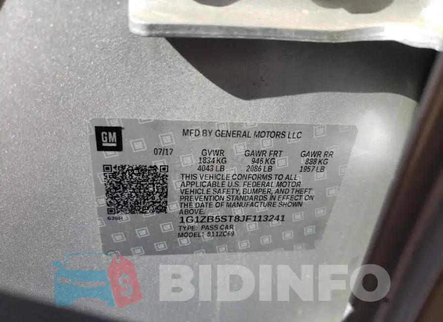 1G1ZB5ST8JF113241 Photo# 12