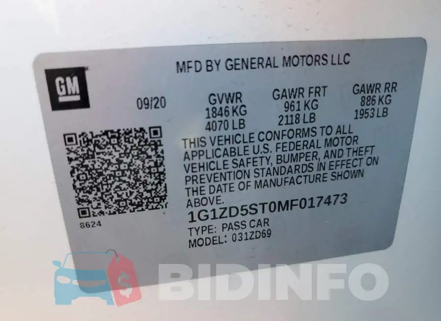 1G1ZD5ST0MF017473 Photo# 12
