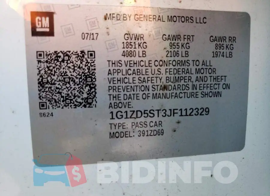 1G1ZD5ST3JF112329 Photo# 12