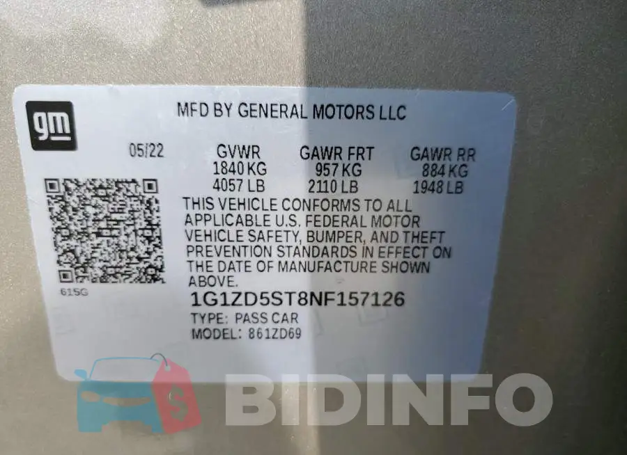 1G1ZD5ST8NF157126 Photo# 12