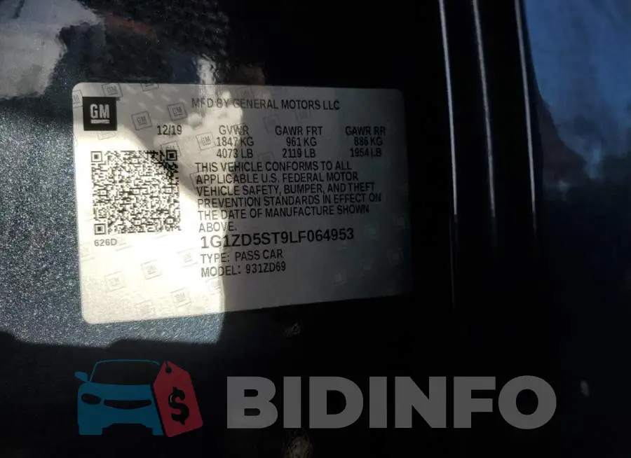 1G1ZD5ST9LF064953 Photo# 12