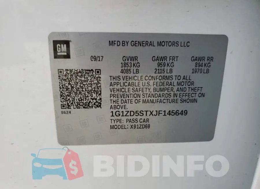 1G1ZD5STXJF145649 Photo# 12