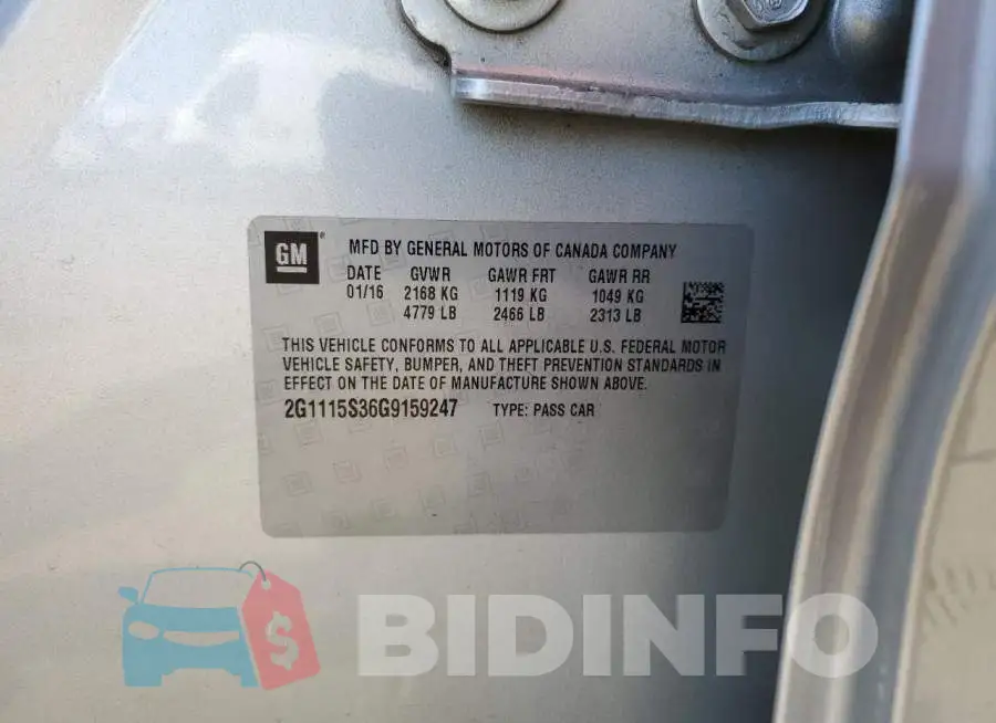 2G1115S36G9159247 Photo# 13