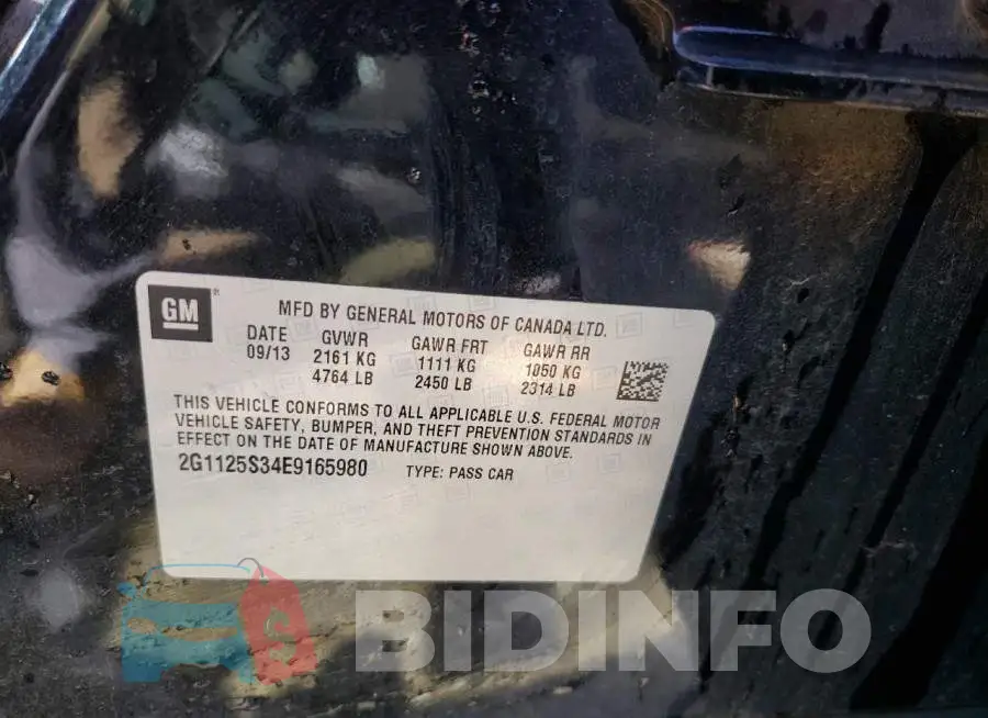 2G1125S34E9165980 Photo# 12