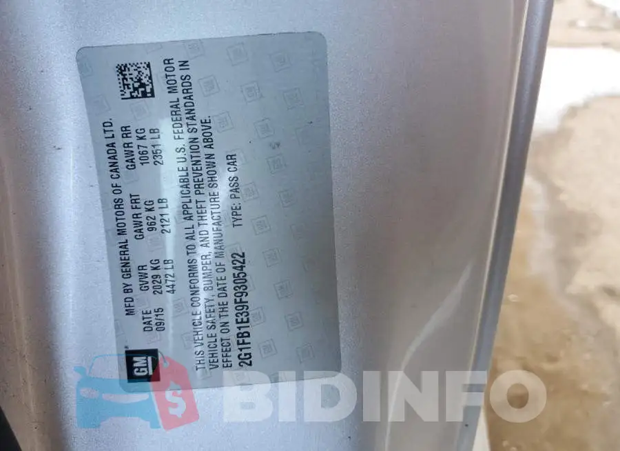 2G1FB1E39F9305422 Photo# 12