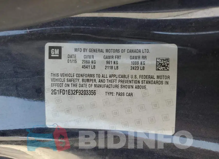 2G1FD1E32F9203356 Photo# 12