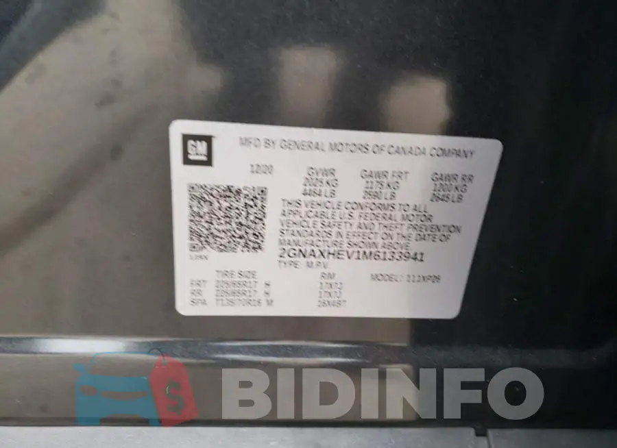 2GNAXHEV1M6133941 Photo# 13