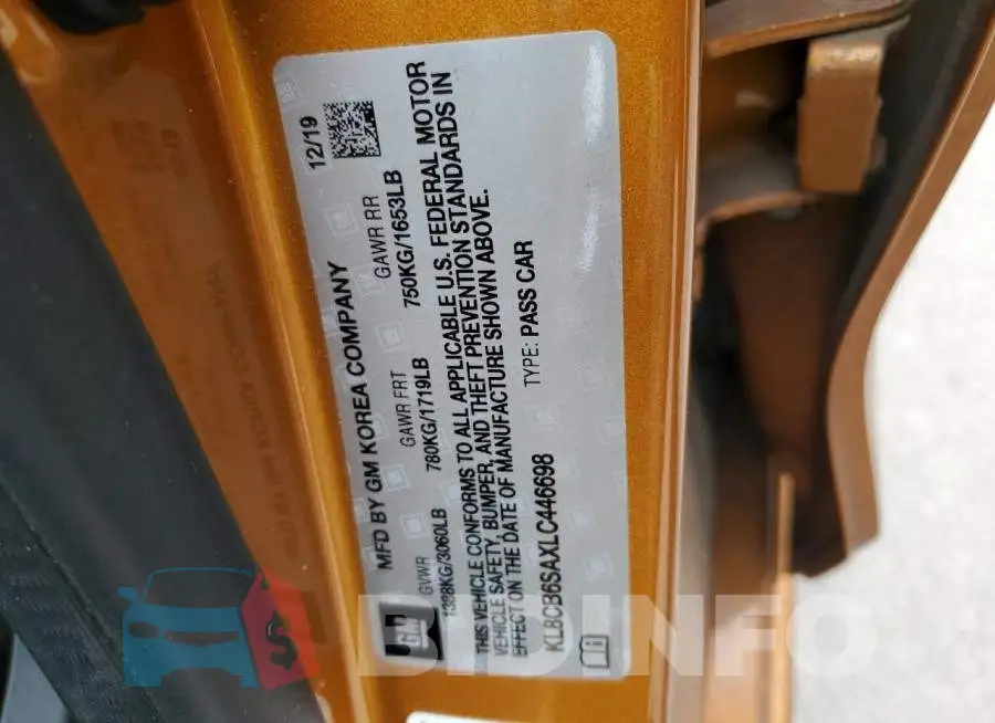 KL8CB6SAXLC446698 Photo# 14