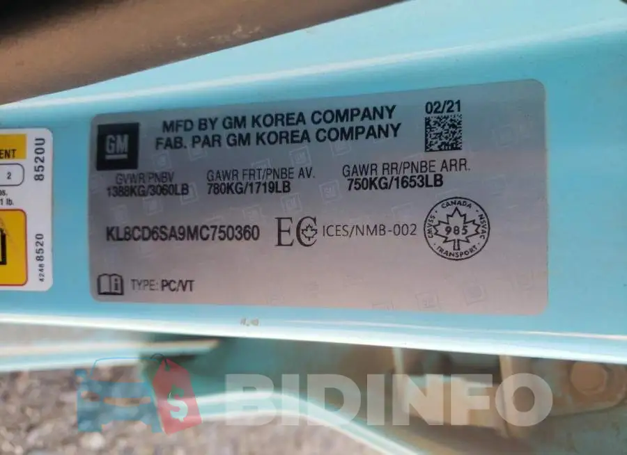 KL8CD6SA9MC750360 Photo# 13