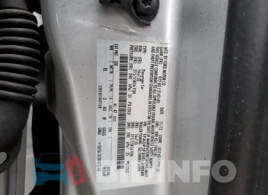 1FADP3F20EL206549 Photo# 13