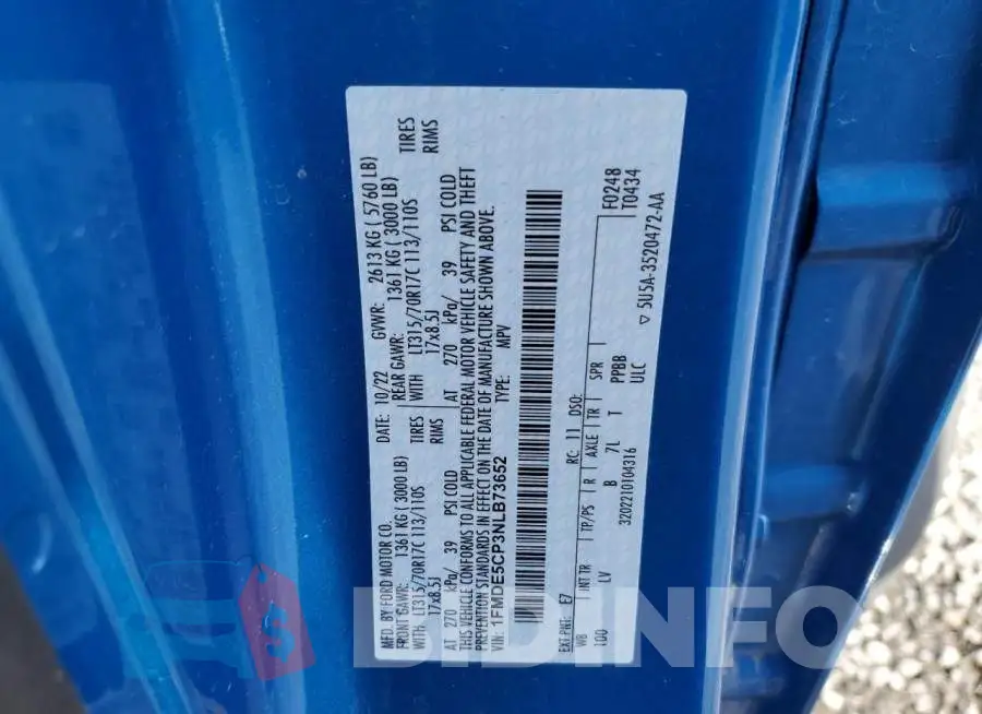 1FMDE5CP3NLB73652 Photo# 12