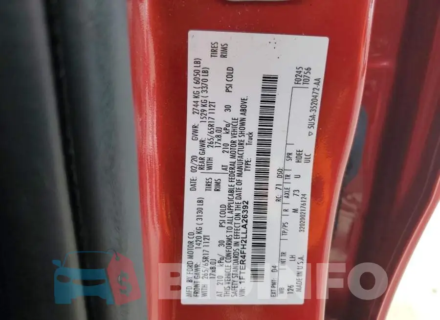 1FTER4FH2LLA26392 Photo# 12