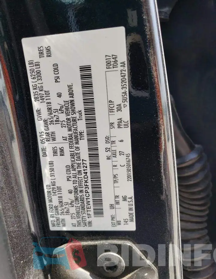 1FTEW1CP3FKD41277 Photo# 12