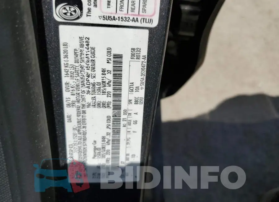 3FADP4EJ5GM114482 Photo# 12