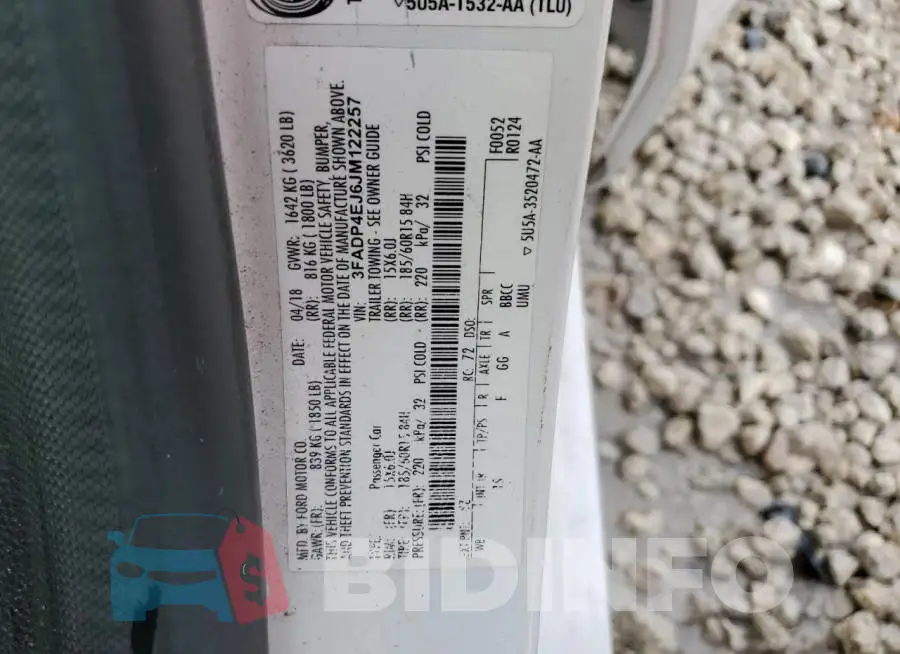 3FADP4EJ6JM122257 Photo# 12