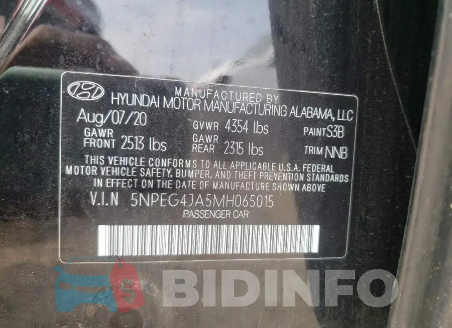 5NPEG4JA5MH065015 Photo# 12
