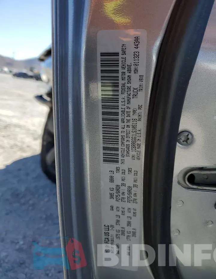 1C6RR6GG1LS105116 Photo# 12