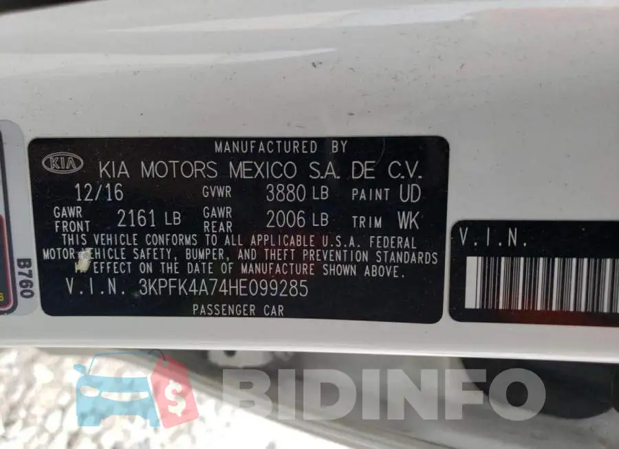 3KPFK4A74HE099285 Photo# 12
