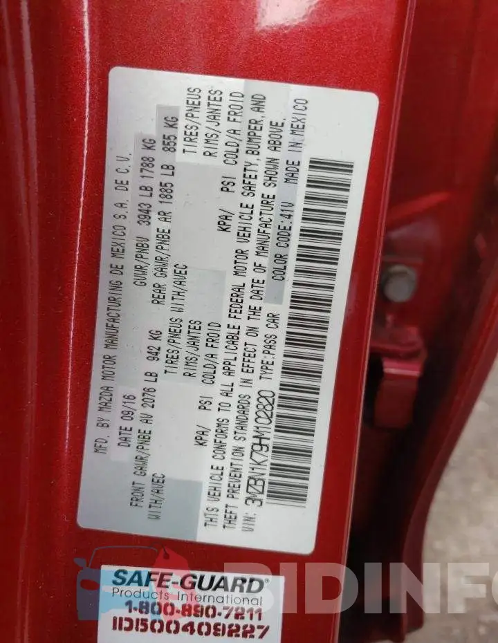 3MZBN1K79HM102820 Photo# 12