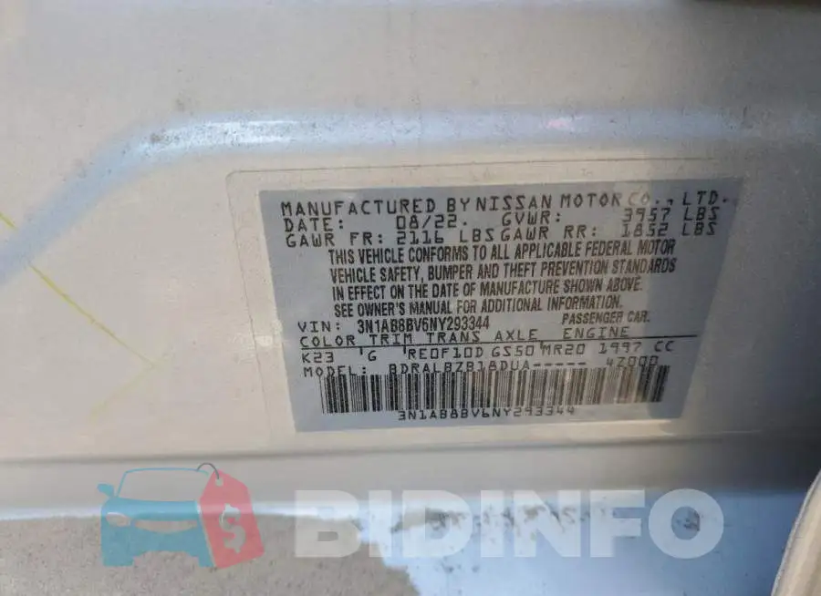 3N1AB8BV6NY293344 Photo# 12